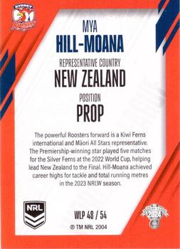 2024 NRL Traders Titanium - World In League Parallel #WLP48 Mya Hill-Moana Back